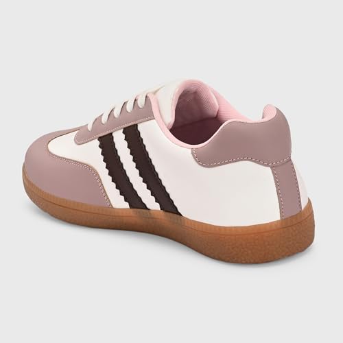 Image of Centrino Women Sneaker | Cushioned Insole for Comfort | Stylish Lace-Up Design | Perfect for Casual Outfit for Girls (9781)