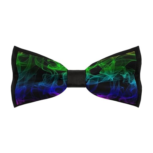 JYYAU Glow in Dark Splatter Neon (7) Bow Tie Adjustable Necktie For Men Business Fashion Pre-tied Tie Neckwear Novelty Accessory For Weddings Party Festival