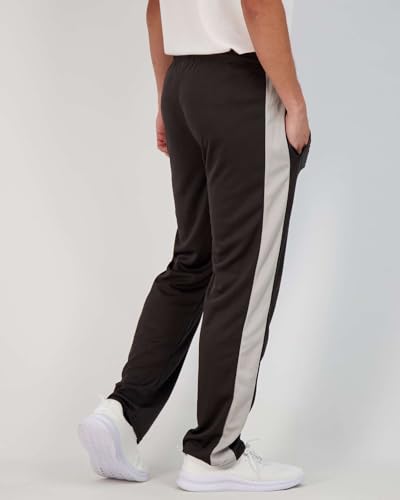 Real Essentials 3 Pack: Men's Mesh Athletic Gym Workout Lounge Open Bottom Sweatpants with Pockets (Available in Big & Tall)3