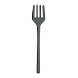 Tovolo Flex Core Silicone Fork Charcoal Gray Large Cooking Fork for Spaghetti Twirling Mixing Shredding, Heat Resistant Silicone Fork Kitchen Utensil, BPA Free Spaghetti Twirling and Cooking Fork