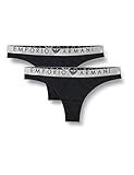 armani profumo donna si  Emporio Armani 2-Pack Brazilian Brief Iconic Microfiber Intimo Stile Bikini, Black, S (Pacco da 2) da Donna
