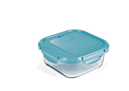 nutrifresh Airclip 750ml - Glass Food Container with Lid - Airtight Glass Meal Prep Storage Container - Leak Proof & BPA Free