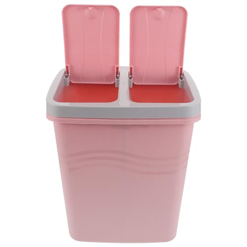 Poubelle cuisine séparation humide sec rose VICASKY style et tri au quotidien