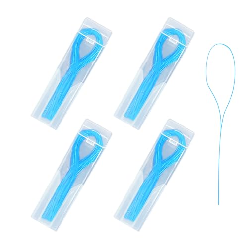 Scatola Con 4 Infilatori Di Filo Interdentale Blu, Filo Interdentale Per Bretelle, Filo Interdentale Multiuso, Adatto Per Bretelle E Fili Di Impianto