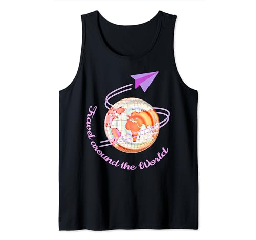 Camiseta Travel The World Trip Wanderlust Travel Gift Camiseta sin Mangas