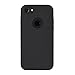 iPhone 7 Plus Case, Black Durable Shock Absorbing Rubber Cover with Excellent Grip fits 5.5 inch iPhone - Tough & Protective and Light & Slim | totallee The Doberman (Black)
