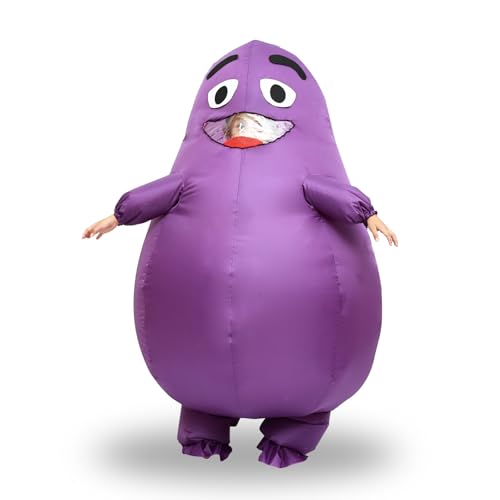 PhEuphranor Purple Inflatable grimace costume Halloween party grimace costumes adults sizes for men and women