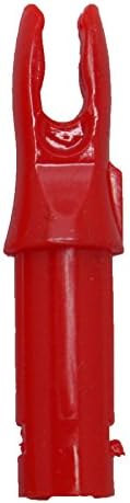 Southland Archery Supply SAS Precision .245"Standard Carbon 10 Grains Nock - Dozen 12/Pack (Red)