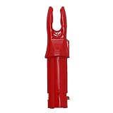 Southland Archery Supply SAS Precision .245"Standard Carbon 10 Grains Nock - Dozen 12/Pack (Red)