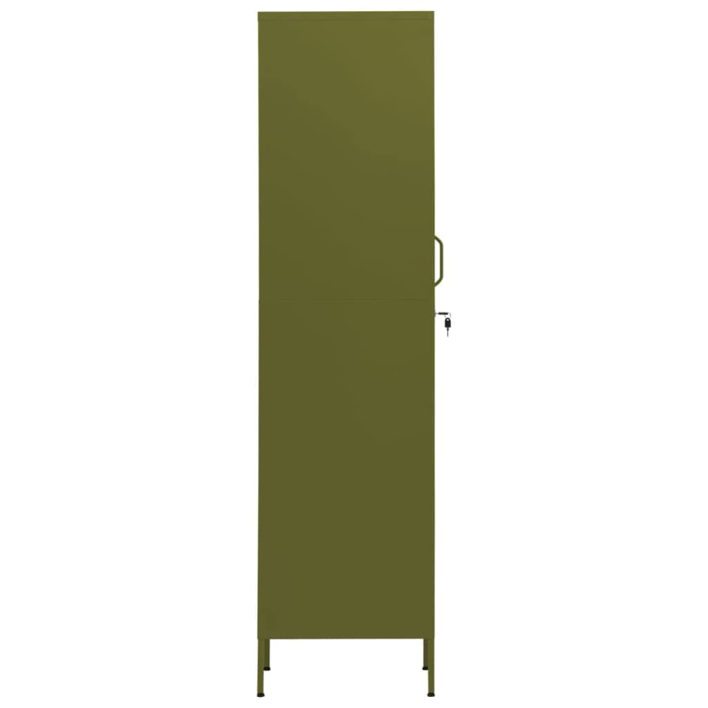Armario taquilla de Acero Verde Oliva 35x46x180 cm