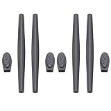 IMYTPFT Set di 2 Gambe in Silicone compatibili/di Ricambio per Oakleys Square Wire 2.0 Occhiali da Sole in Gomma, Grigio Scuro, Taglia Unica