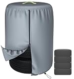 Durable 600D Tire Storage Bag,Large Tyre Dust Protective Cover with Waterproof Zipper, Spare Stack Storage Tire Cover for Indoor/Outdoor Use,Universal Fits Trucks,SUV,Jeep,Car,Trailer,RV,Camper Wheels