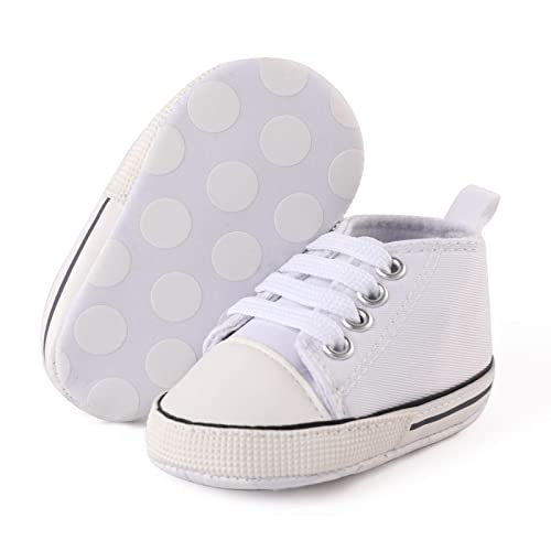 Patpat Baby Shoes Baby Girl & Boy Shoes [Skin-Friendly Material] [Anti-Slip & Lightweight] Baby Girl Shoes Baby Booties Baby Walking Shoes Infant Sneaker Unisex Outfit Canvas Baby First Walking Shoes #TOP3