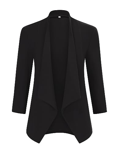 KOJOOIN Womens Blazer Long Sleeve Open Front Business Casual Cardigan Jacket3