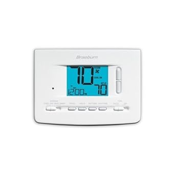 Braeburn 2220 Digital Programmable Thermostat, White
