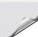 VViViD White Carbon Fiber Weatherproof Faux Leather Finish Marine Vinyl Fabric (10ft x 54")