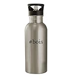 #bois - 20oz Stainless Steel Water Bottle, Silver