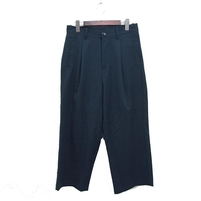 モノマート MONO-MART タック ワイドパンツ ゆったり 無地 S