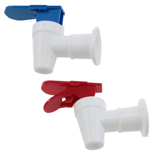 yukata 2 Pack Water Cooler Faucet 3/8 Inch Spigots with Red Lock