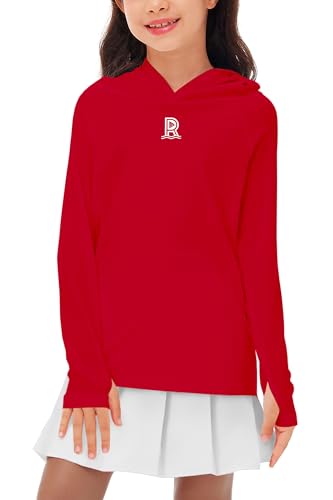 Image of Remimi Kids Sun Shirt Rash Guard Quick Dry Sun Protection Athletic Hoodie Hiking Shirts 3-12 Years