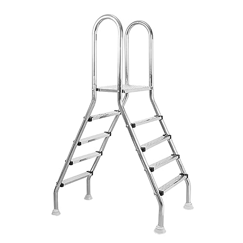 Escalera para piscina con peldaños antideslizantes y removibles miniatura 1