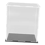 Yardwe Kasten staubdichte Aufbewahrungsbox Puppe Halter Schutz Aufbewahrungsboxen mit Deckel Löschen Sie die Anzeige Musterbehälter Aufbewahrungsbehälter Acryl