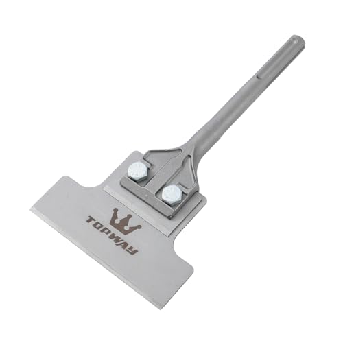 TOPWAY Heavy Duty 6 Inch SDS Max Floor Scraper Chisel 300mm × 150mm for Removal of Tiles Floor Adhesive Linoleum Concrete Mortar Thinset and Wall Surfaces 121123