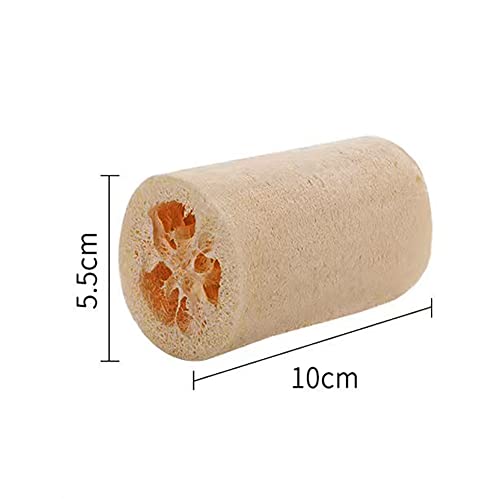 3Pcs Natural Loofah Segment Scrubber Cleaner Set,Exfoliating Sponge, Kitchen Shower Sponge,100% Loofah Vegetable Fiber(3Pc) #TOP1
