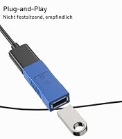 Greluma 4 STK USB 3.0 Buchse auf Buchse USB-Adapter, USB-Koppler USB 3.0 A Buchse auf Buchse Verlängerungsstecker – Ansicht 4
