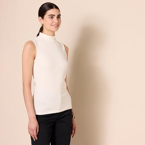 Amazon Essentials Women's Mock-Neck Slim-Fit Rib-Knit Sleeveless Top, Pack of 22