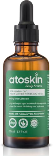 Atoskin Scalp Serum 50ml – Lightweight Leave-On Scalp Care with Botanical Extracts, Zinc PCA & Aquaxyl™ – Helps Improve Comfort & Oil Balance – Non-Greasy
