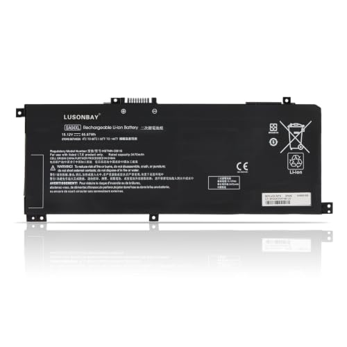 LUSONBAY SA04XL Laptop Battery Replacement for HP Envy X360 15-DR 15-DS 15M-DR 15M-DS 15Z-DS 15T-DR 17-CG 17M-CG 17T-CG 15-dr1xxx 15m-ds0011dx 15m-dr0012dx L43267-005 L43248-541 15.12V 55.67Wh