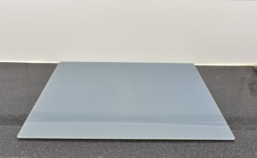 Deenz 60X52Cm Grey Universal Hob Cover Plate Tempered Glass Worktop Saver Dishwasher Safe 5Mm All Types of Cookers (Hob Cover)