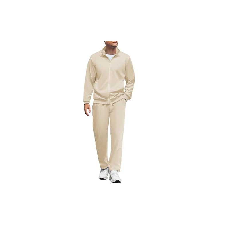COOFANDY Men’s Tracksuits Casual Sweatsuit 2 Piece Full Zip Athletic Jogging Suit Sets Sport Sweat Suit