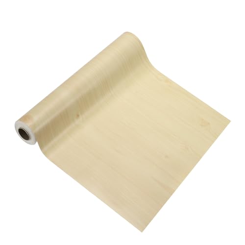 Image of PATIKIL Wood Grain Tape 12 inch x 32 ft, Self-Adhesive Wood Texture Repair Tape Realistic Wooden Effect Patch for Furniture Cabinets Floor Walls, Yellow Fir