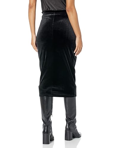 HUGO Women's Shiny Velour Bodylined Midi Skirt2
