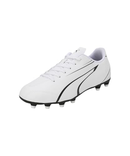 PUMA Herren Vitoria FG/AG Soccer Shoe, White Black, 43 EU