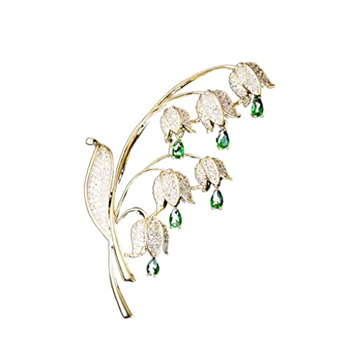Broche muguet pin's design fleur pour costume de femme