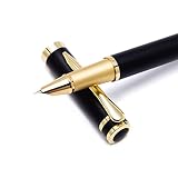 ROAD TENG Black Grind Arenaceous Fountain Pen Fine Nib with Converter Refillable Basics Sign Pens No