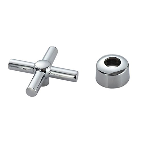 MagiDeal Armaturen Griffe/Adapter, Ventiladapter Ventilgriffe für, Kreuz-Doppelventilgriff