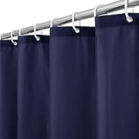 TOPINCN Duschvorhang 180x200 Cm – Schwarz Mit Wandmuster, Wasserdicht, Inkl. 12 Haken