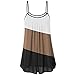Produktbild Das Shirt Der Frauen Falten Rundhalsausschnitt Farbe SpleißEn Sling Weste Mode Damenbekleidung Sommer Lose Mehrfarbig Diagonale Streifen ÄRmellos Weste Chiffon 2019 Neu Weste