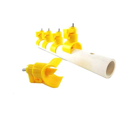 Saddle Styleoasis Poultry Water Nipples, 10 Pack, Sanitary Water For Up To 30 Chickens, Turkeys, Geese Or Ducks #TOP7