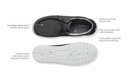 Image of Neeman's Mens Canvas Wanderers Sneakers | Boat Shoes | Comfortable, Flexible & Breathable | Tan UK9