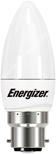 Energizer Candle 6W 40W Replacement LED Bulb 4 Pack (Warm White, B22), ENGS14331