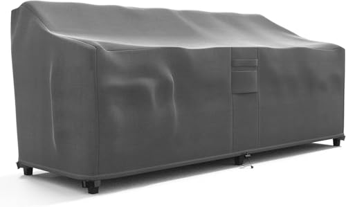 KHOMO GEAR GER-1038 Outdoor Lounge Sofa Patio Cover 76'' x 32.5''x 33"), Titan Series (Grey)