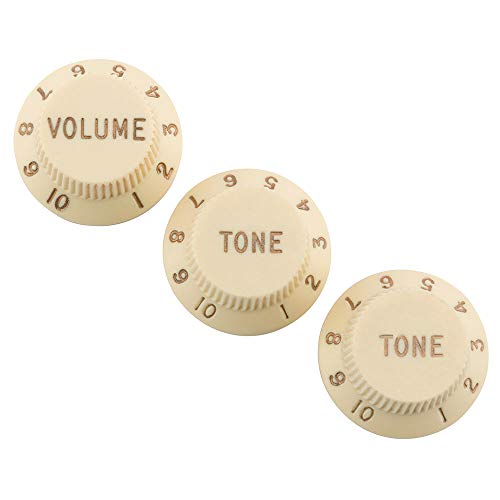 Numero di pacco: 1. Fender Road Worn Strat Knobs Aged White