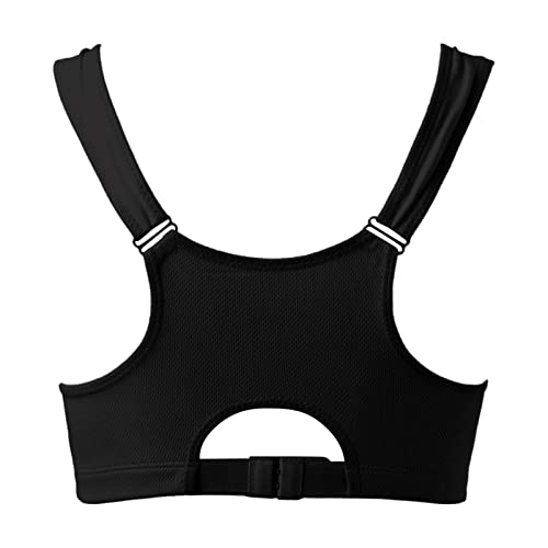 Angxiwan Sports Bras for Women UK High Impact Zip Front Wireless Bra Ladies Plus Size Crop Top Vest Padded Seamless Activewear Bras for Yoga Gym Workout Fitness - Image 5
