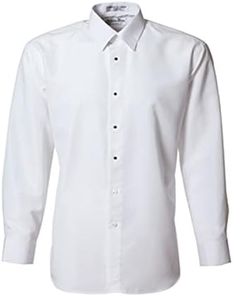 White Microfiber Tuxedo Shirt (4XL5 (20-20.5 X 34/35))