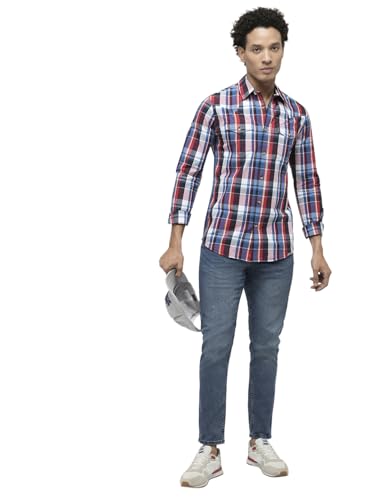 Image of Jack & Jones Men Mid Rise Slim Fit Light Fade Comfort Stretchable Jeans